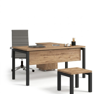 Werkkamer_houten_bureaus_Kantoormeubilair_Bureau_Computertafel
