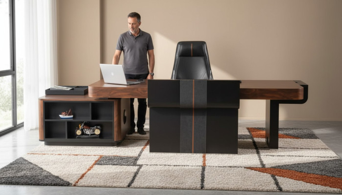 Luxe bureau werktafel hoekbureau tafel bureaus meubels