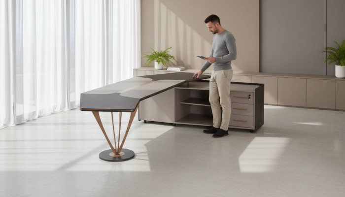 Hoekbureau Kantoor meubels Thuiskantoor Luxe meubels Modern Bureau Nieuw