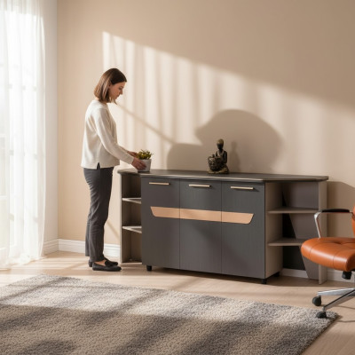 Moderne kantoorkast Werkkamer planken Luxe ontwerper Nieuwe meubels Plank
