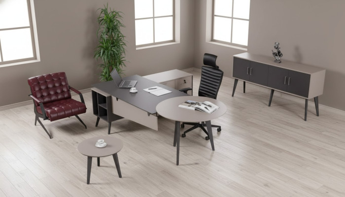 Modern kantoorset voor werkkamer Compleet design bureau meubels