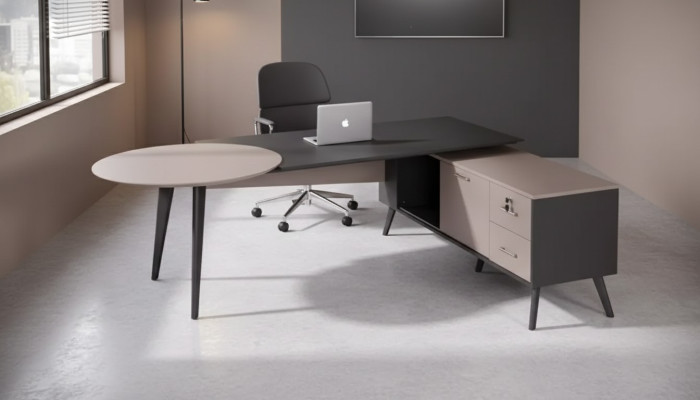 Kantoormeubilair Hoekbureau Modern Luxe Tafel Ontwerper Kantoorwerktafels