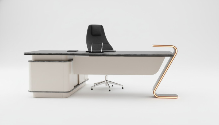 Werkplek LED-verlichting Ontwerp Tafel Kantoor Inrichting Tafels 250cm