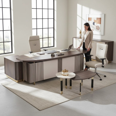 Moderne werkkamers inrichting Kantoor meubels Designer kantoormeubilair 3-delig