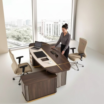Ovale bureau tafel 250x165 luxe tafels hoekbureaus kantoormeubilair