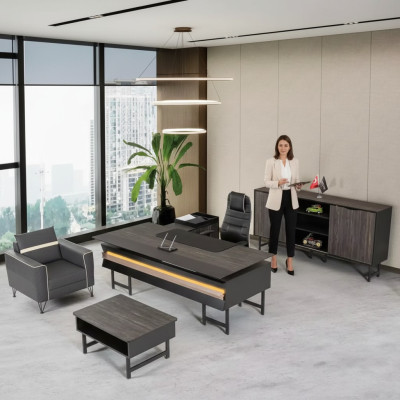 Hoekbureau kast salontafel Moderne kantoormeubelen Luxe design