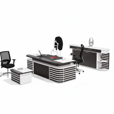 Witte kantoormeubels, kantoormeubels, complete set kantoor modern meubilair
