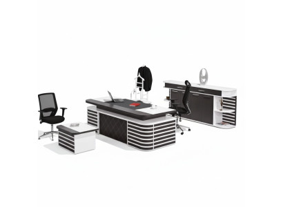 Witte kantoormeubels, kantoormeubels, complete set kantoor modern meubilair
