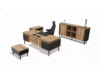 Kantoor kast Bruin werkkamer Kantoor Kantoor meubilair Kast Plank Ontwerper