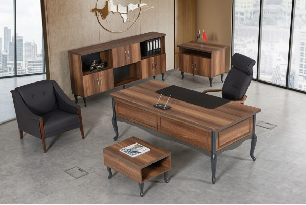 Werkkamer bureau luxe design tafel kantoor kantoormeubels directiebureau
