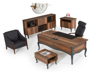 Werkkamer bureau luxe design tafel kantoor kantoormeubels directiebureau