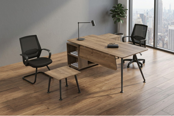 Compleet kantoorset kantoorinrichting bureaus salontafel design