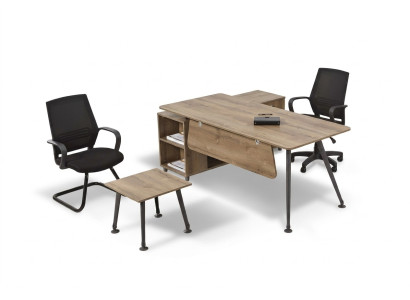 Compleet kantoorset kantoorinrichting bureaus salontafel design