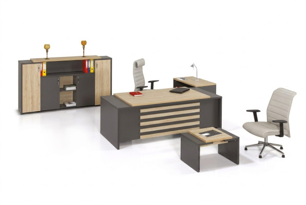 Kantoor set Ontwerper kantoormeubelen Kantoor kast Bureau Luxe 3 delig