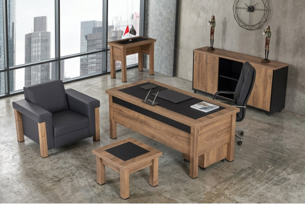 Ontwerper kantoor werkruimte set bureau kast complete set meubels 4-delig