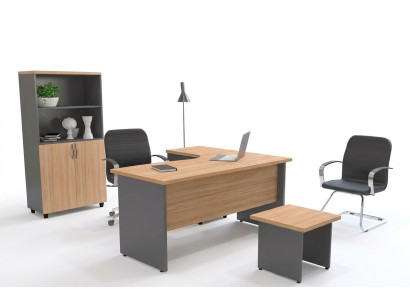 Kantoorinrichtingsset Werkplekinrichting Hoekbureau Archiefkast