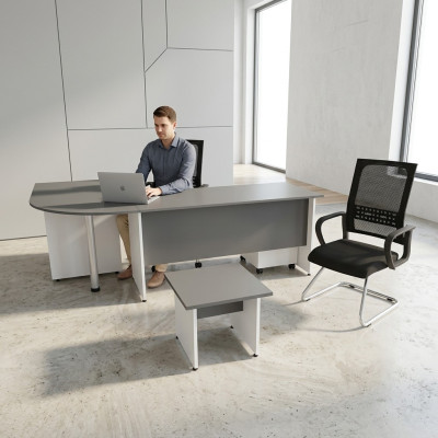Kantoormeubel set, compleet kantoor 2-delige bureautafel inrichting salontafel tafel