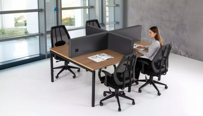 Werkkamermeubilair Bureau set Kantoor meubels Kantoor bureau Tafel Hout