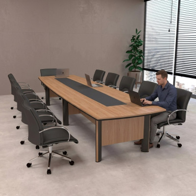 Grote vergadertafel 500cm conferentietafel kantoormeubilair werkkamer