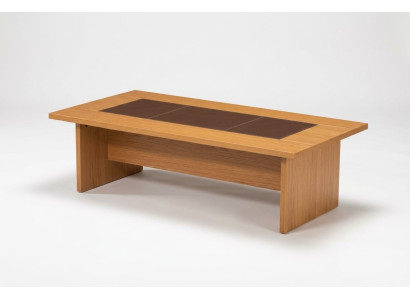 Bureau tafel conferentietafel bruin inrichting design vergadertafel 240x120