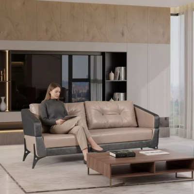 Driepersoonsbank Luxe meubels Kantoor meubels Beklede stof Kantoorinrichting