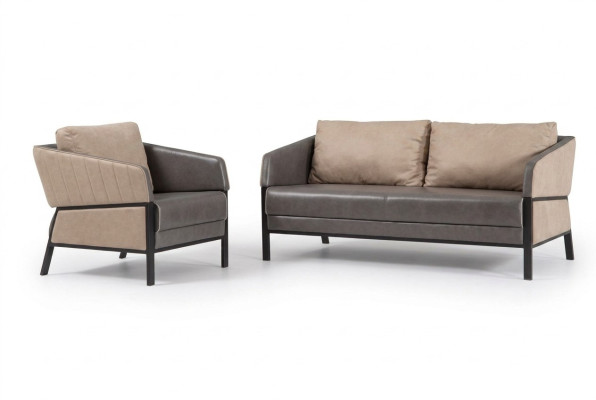 Kantoor meubel set Tweezitsbank Luxe thuiskantoor inrichtingsset