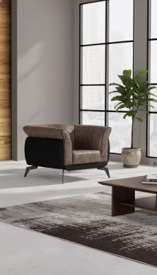 Fauteuil Designer bekleding stof werkkamer textiel meubels luxe zitplaats nieuw