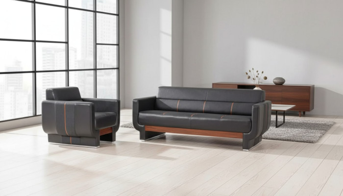Moderne kantoormeubels Luxe Compleet thuiskantoor set Driepersoons fauteuil