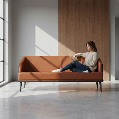 Ontwerpbureaumeubelen gestoffeerde bankstellen luxe tweezitsbank Kantoorstoelen
