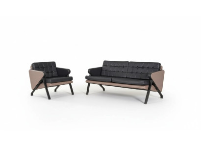 Moderne bankstel Luxe tweezits stoel bekleding ontwerpassortiment meubilair