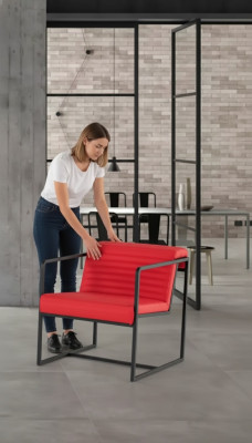 Stoel Kantoor Meubels Kantoor Moderne Luxe Zitbekleding Stof