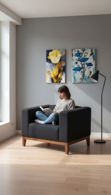 Werkkamer Zwarte Fauteuil Luxe Zitkussen Stof Textiel Meubels 92x77x65