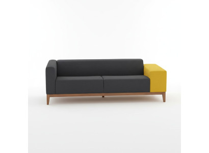 Driepersoons bank bank studeerkamer luxe meubels textiel gestoffeerde bank