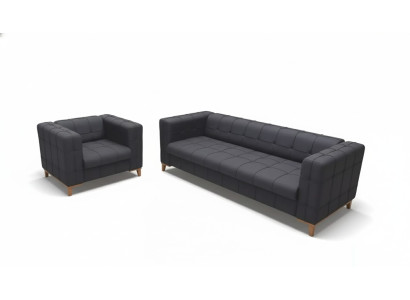 Bankstel bankstel luxe bankstel driepersoons fauteuil textiel