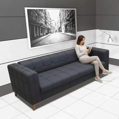 Moderne driezits luxe kantoormeubelen Stijlvolle bank woonkamer