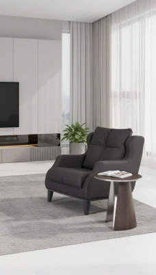 Werkkamerstoel Stijl Modern Grijs Gestoffeerde Designerstoel Zitmeubilair