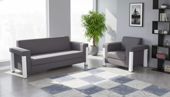 Kantoorinrichting thuiskantoor kantoormeubilair set designer 3+1 bankstel 2-delig
