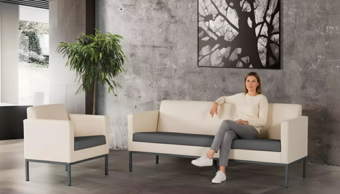 Kantoormeubilair complete set werkkamer zitgroep bankstel 2-dlg Modern