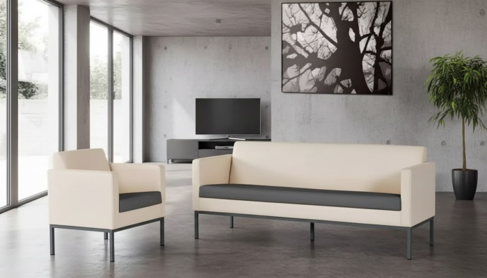 Kantoormeubilair complete set werkkamer zitgroep bankstel 2-dlg Modern