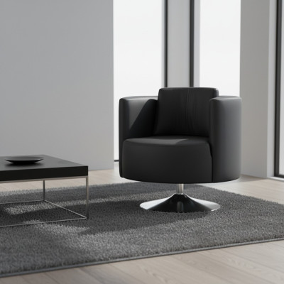 Kantoormeubelen Stoel Luxe Zwart Stoel Bekleding Textiel Modern Ontwerp Fauteuil