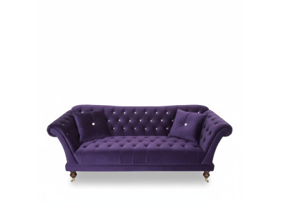 Chesterfield 3-zits Elegant Bankstellen Textiel Bank Luxe Blauwe Bank