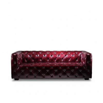 Chesterfield bankstel 3-zits leren bank bankstel Bordo bankstellen leer