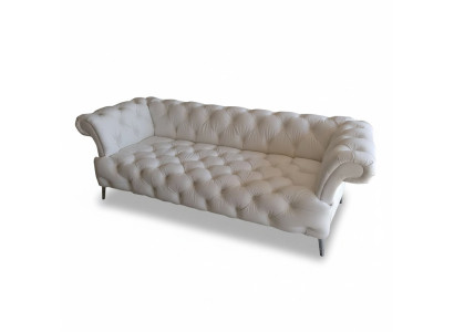 Chesterfield Bank 3-zits Luxe Bank Kunstleer Banken Wit Leren Bank
