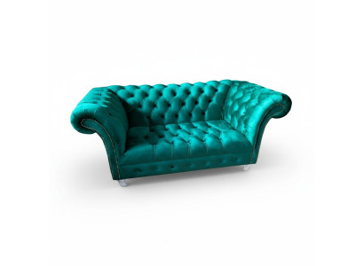 Chesterfield Luxe Bankstel 2-Zits Stoffen Bank Blauwe Banken Groene Bankstellen