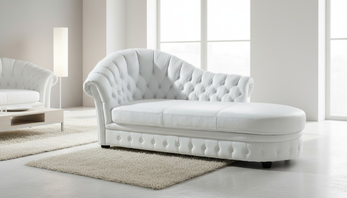 Chesterfield Chaiselounge Ligstoel Chaise Woonkamer Bank Sofa Lounge
