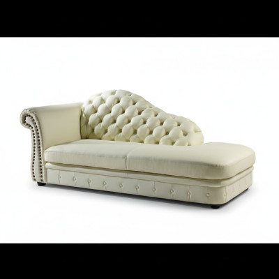 Chaiselounge Chesterfield Bed Chaise Sofa Lounge Zit- Ligstoel 230cm.