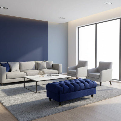 Luxe poef bank ontwerp Chesterfield relax poef modern zitpoef