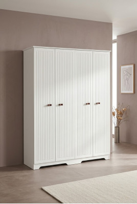 Klassieke meubels Rek kasten Kast Slaapkamer Hout 160cm Luxe