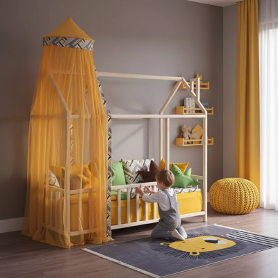 Laag bed hemelbed slaapkamer hemelbedden kinderkamer