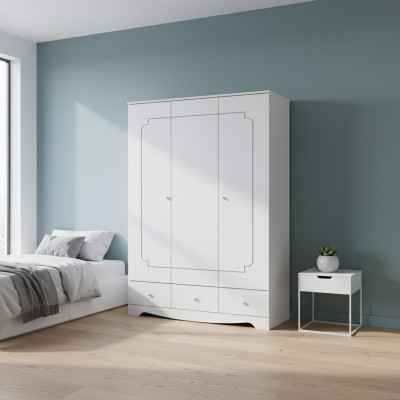 Kledingkast Kast Meubels Slaapkamer Kasten Hout Wit Loft Inrichting